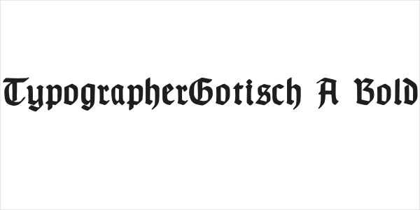 TypographerGotisch A Bold Logo