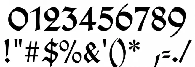 TypographerGotisch A UNZ1 Font OTHER CHARS