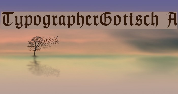 TypographerGotisch A フォント examples