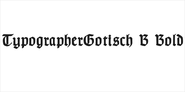 TypographerGotisch B Bold Logo