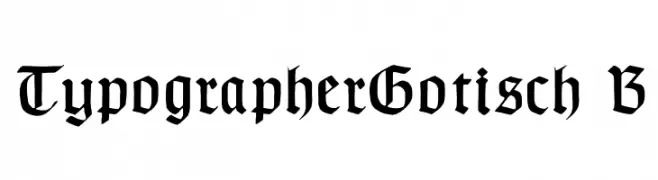 TypographerGotisch B 