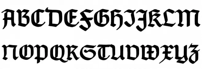 TypographerGotisch C Bold フォント 大文字