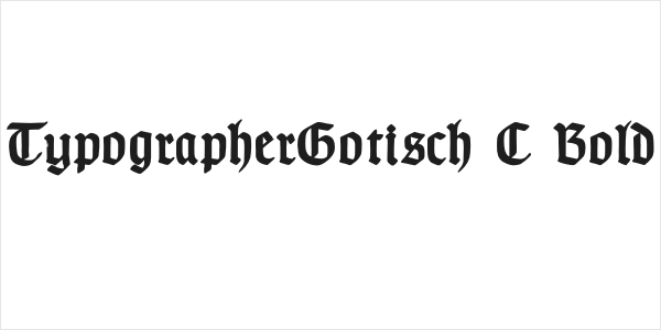 TypographerGotisch C Bold Logo