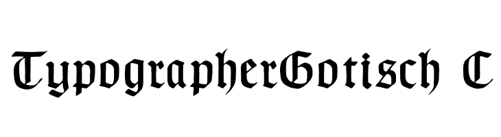 TypographerGotisch C  Скачать бесплатные шрифты