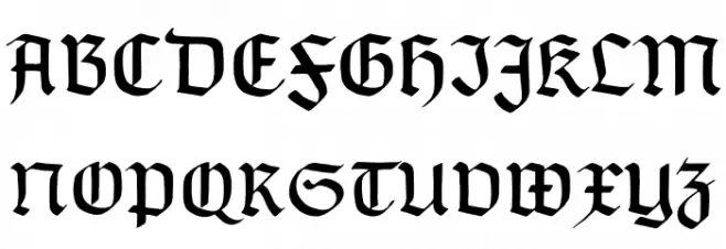 TypographerGotisch C Schriftart Groß