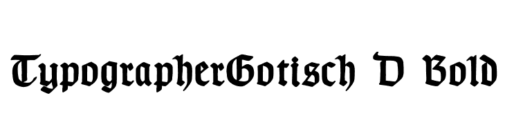 TypographerGotisch D Bold  免费字体下载