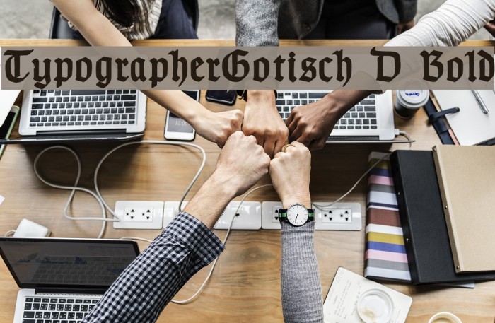 TypographerGotisch D Bold Example 3