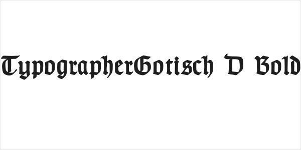 TypographerGotisch D Bold Logo