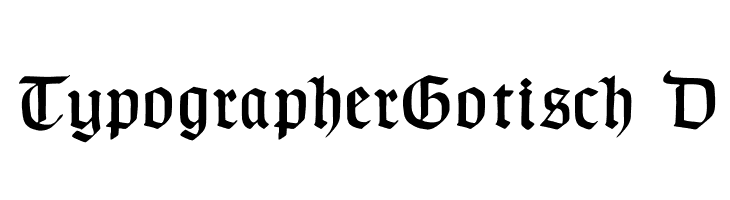 TypographerGotisch D  لخطوط تنزيل