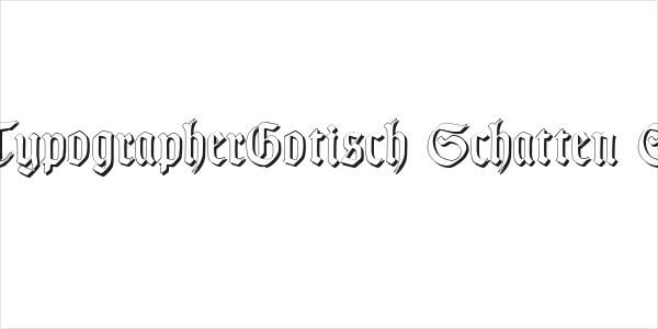 TypographerGotisch Schatten S Logo