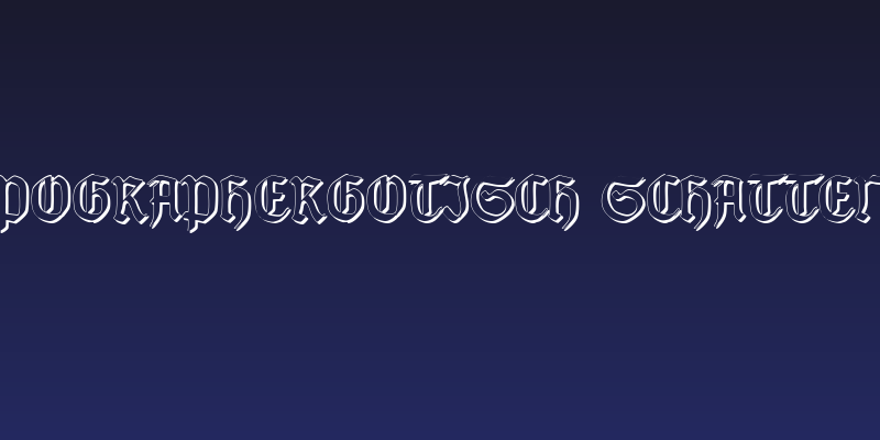 TypographerGotisch Schatten S Social Header