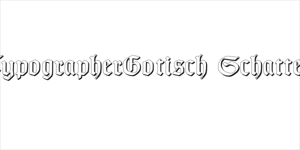 TypographerGotisch Schatten Logo
