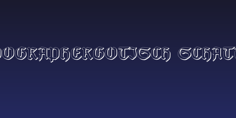 TypographerGotisch Schatten Social Header