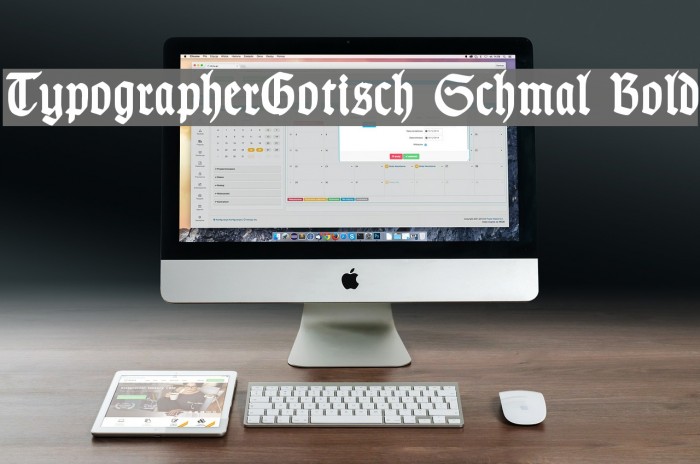 TypographerGotisch Schmal Bold Font examples