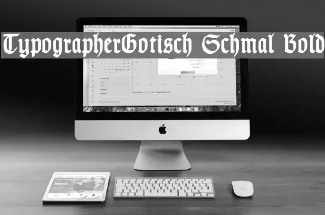 TypographerGotisch Schmal Bold Font examples