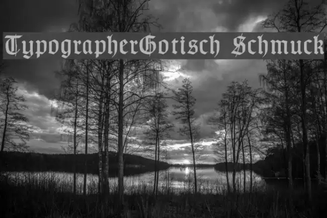 TypographerGotisch Schmuck フォント examples