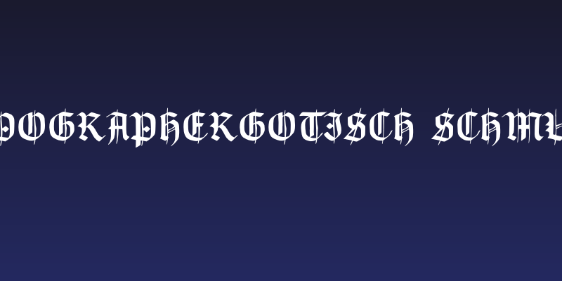 TypographerGotisch Schmuck Social Header