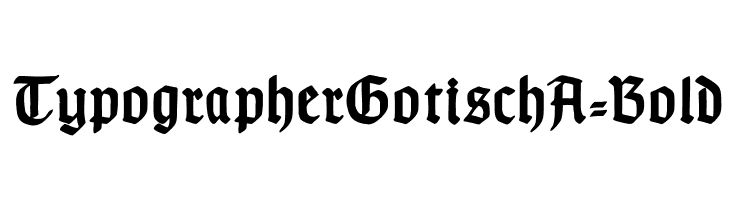 TypographerGotischA-Bold  لخطوط تنزيل