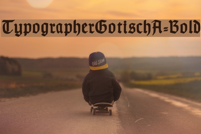 TypographerGotischA-Bold Font examples