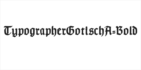 TypographerGotischA-Bold Logo