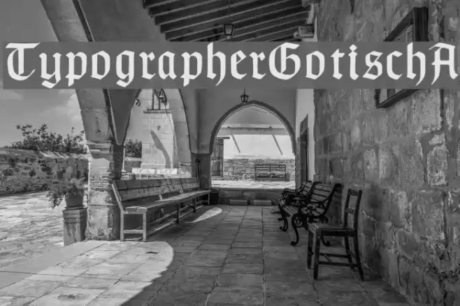 TypographerGotischA Font examples