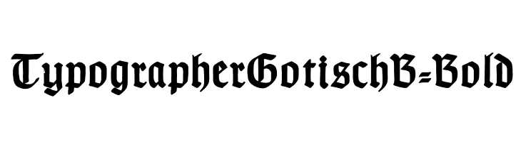 TypographerGotischB-Bold Font