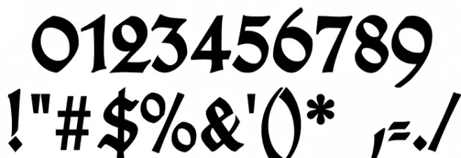 TypographerGotischB-Bold Font OTHER CHARS