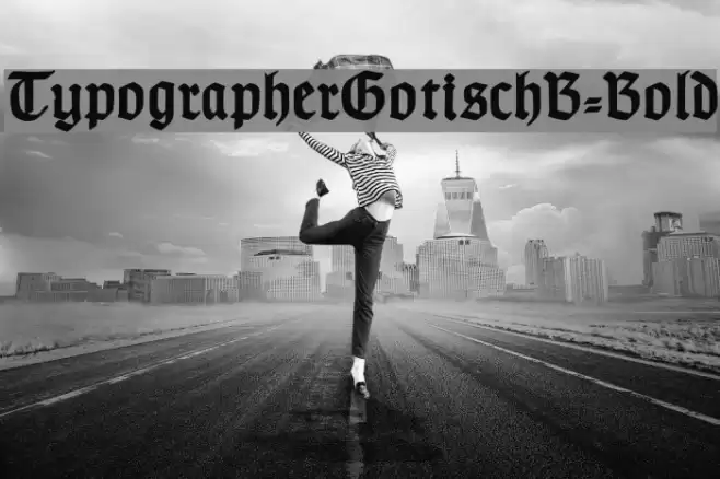 TypographerGotischB-Bold Font examples