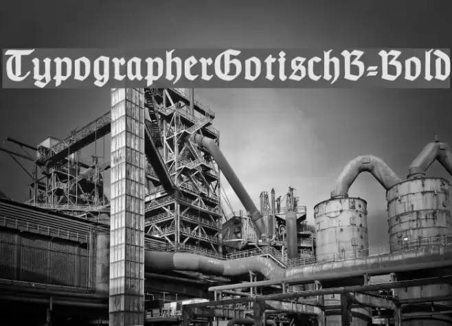 TypographerGotischB-Bold Font examples