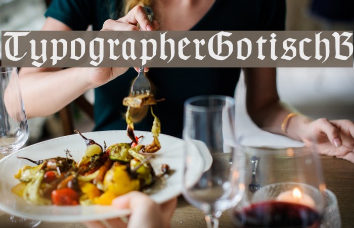TypographerGotischB Font examples