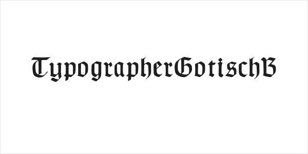 TypographerGotischB Logo