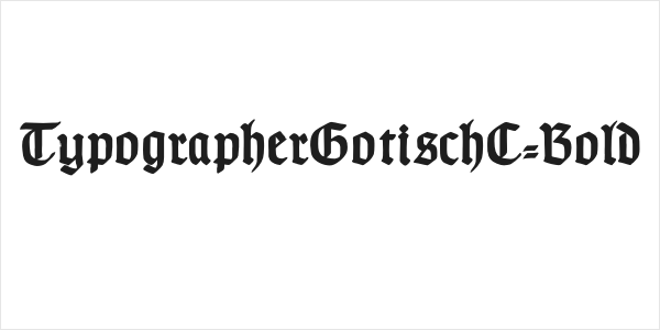 TypographerGotischC-Bold Logo