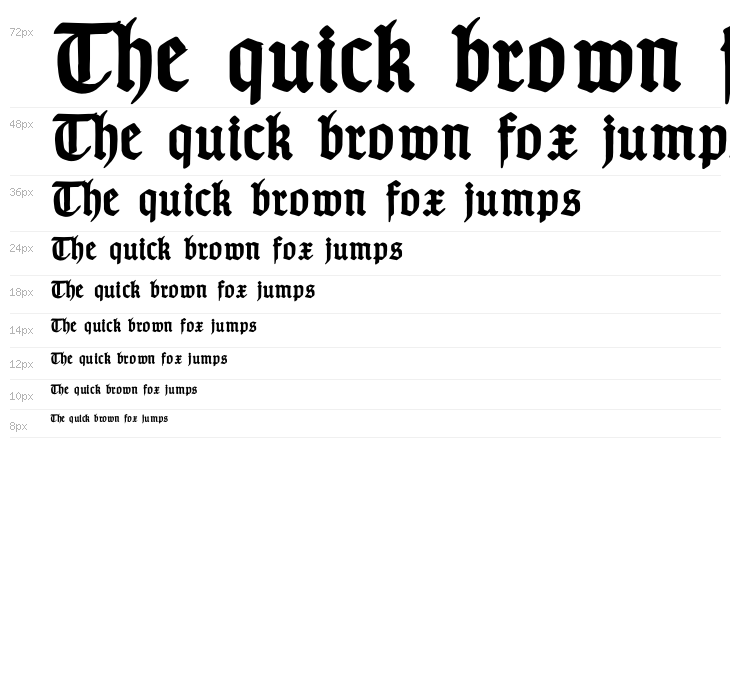 TypographerGotischC-Bold Waterfall