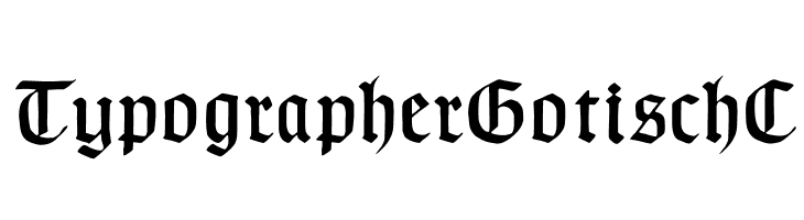TypographerGotischC Font