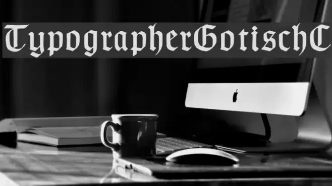 TypographerGotischC Font examples