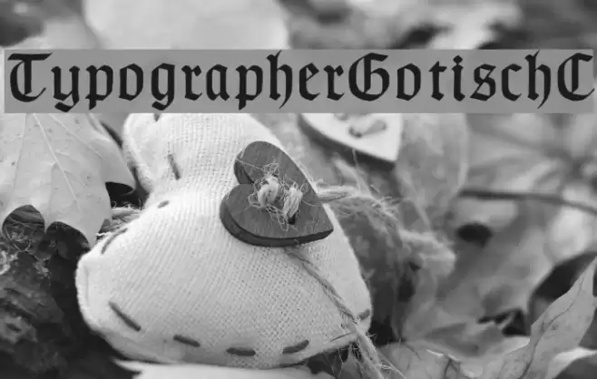 TypographerGotischC Font examples