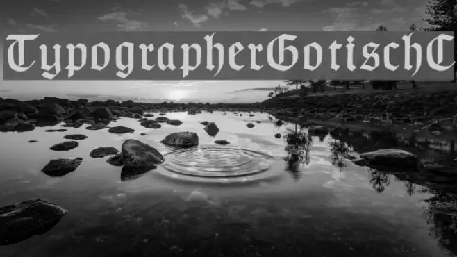 TypographerGotischC Font examples
