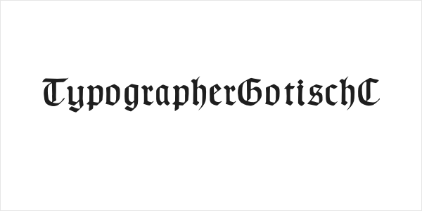 TypographerGotischC Logo
