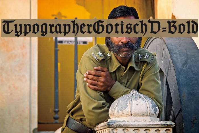 TypographerGotischD-Bold Font examples