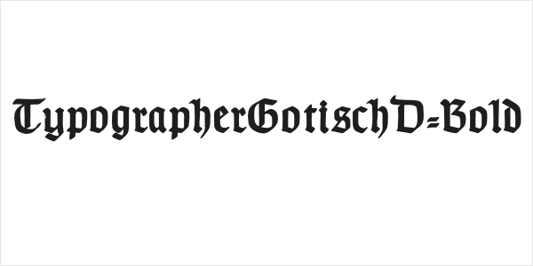 TypographerGotischD-Bold Logo