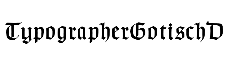 TypographerGotischD Font