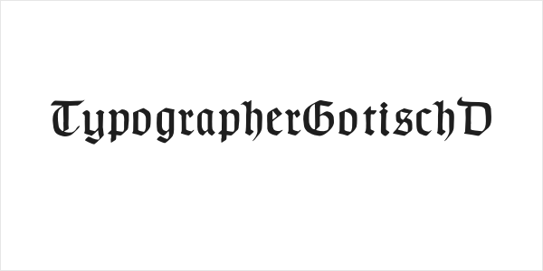 TypographerGotischD Logo