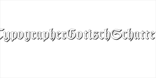 TypographerGotischSchatten Logo