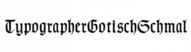 TypographerGotischSchmal  baixar fontes gratis