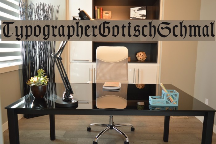 TypographerGotischSchmal Font examples