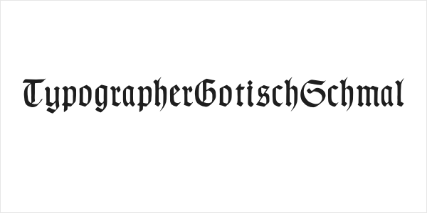 TypographerGotischSchmal Logo