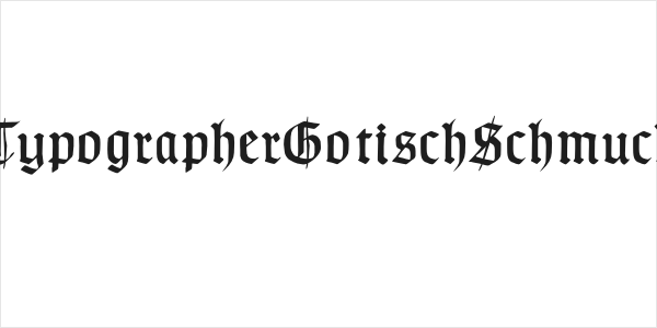 TypographerGotischSchmuck Logo