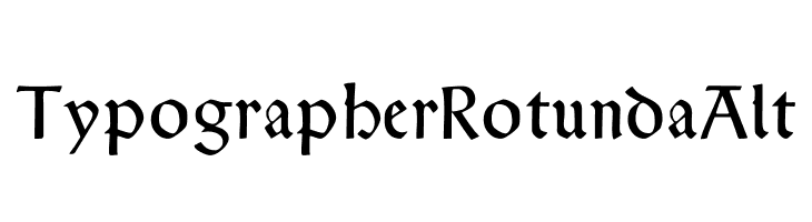 TypographerRotundaAlt  नि: शुल्क फ़ॉन्ट्स डाउनलोड