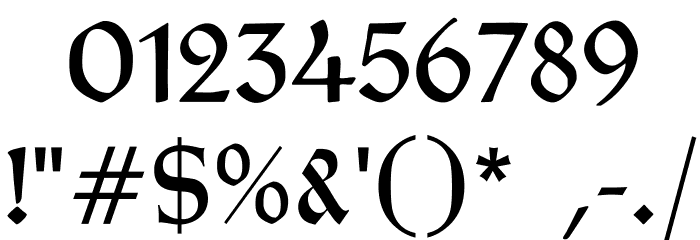 TypographerRotundaAlt Font OTHER CHARS