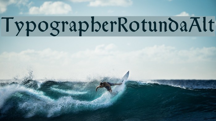 TypographerRotundaAlt Font examples